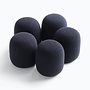 On-Stage Microphone Windscreen Pack, Black (5 Pack)