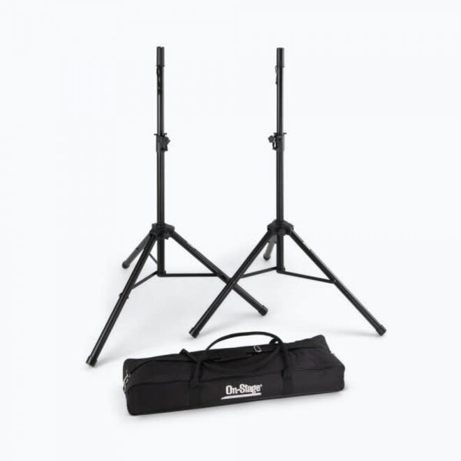 On-Stage SSP7750 Compact Speaker Stand Pack, w/Carry Bag