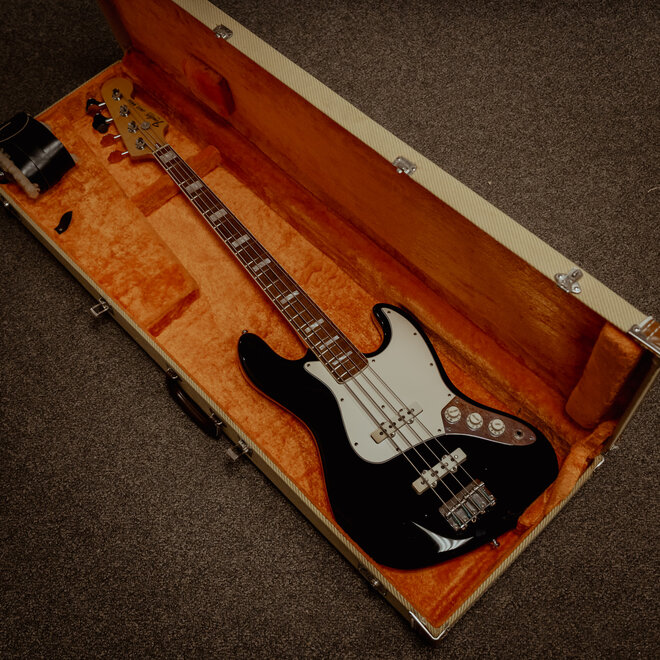 1982 Fender Jazz Bass, Black w/Original Tweed Case