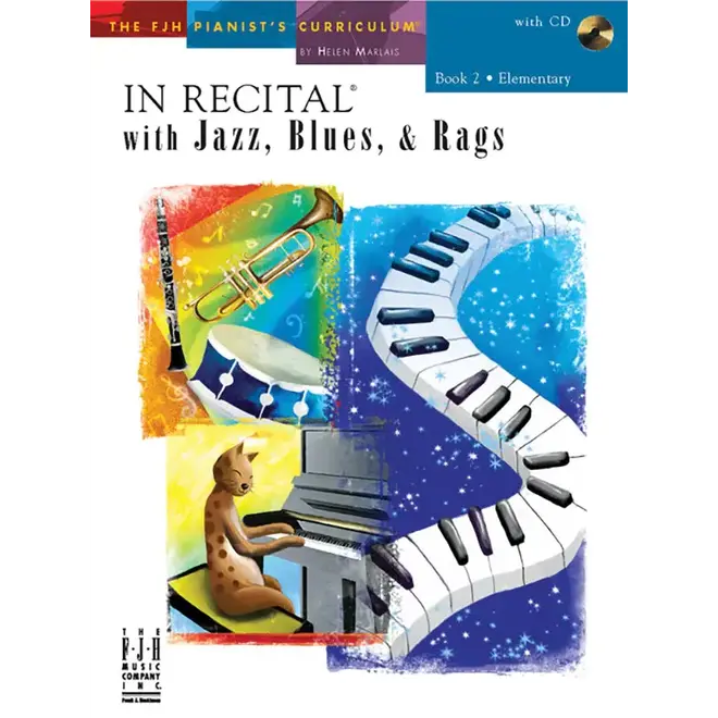 FJH In Recital with Jazz Blues & Rags, Book 2, w/Audio Recordings