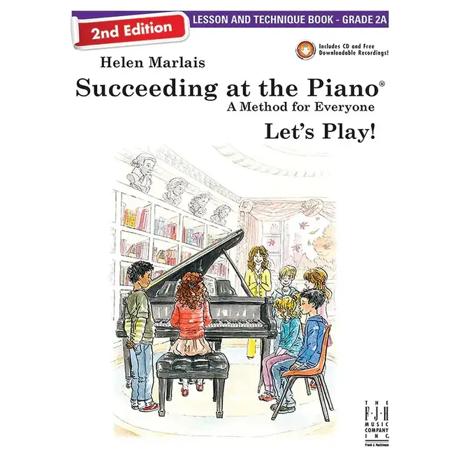 FJH Helen Marlais' Succeeding at the Piano, Grade 2A, Lesson & Technique Book, w/Audio (2nd Edition)