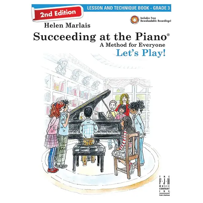 FJH Helen Marlais' Succeeding at the Piano, Grade 3, Lesson & Technique Book, w/Audio (2nd Edition)