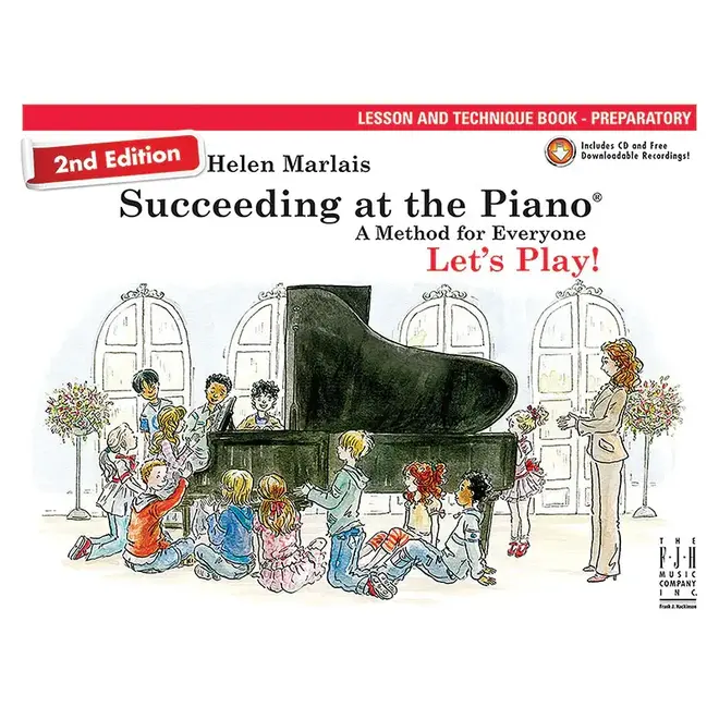 FJH Helen Marlais' Succeeding at the Piano, Preparatory, Lesson & Technique Book, w/Audio (2nd Edition)