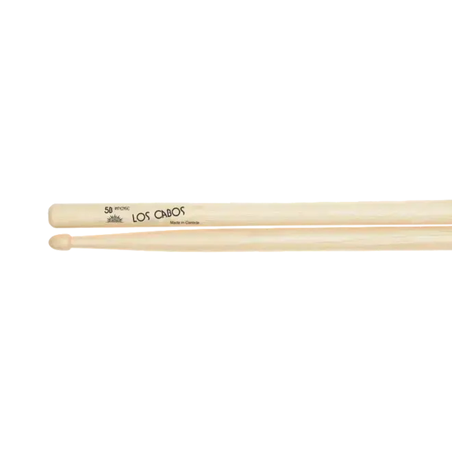 Los Cabos White Hickory Drumsticks, Acorn Tip, 5B Intense