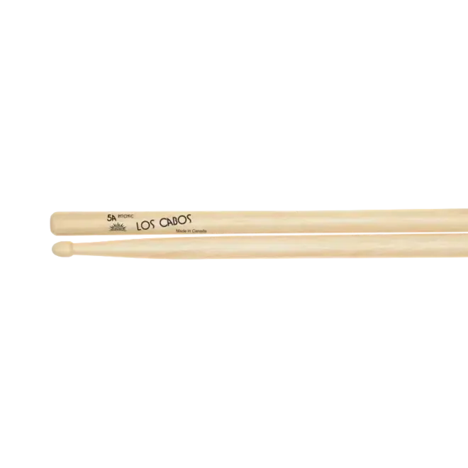 Los Cabos White Hickory Drumsticks, Acorn Tip, 5A Intense