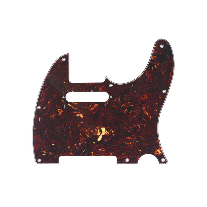 Telecaster Pickguard, 8 Hole, 4 Ply, Modern Tortoise