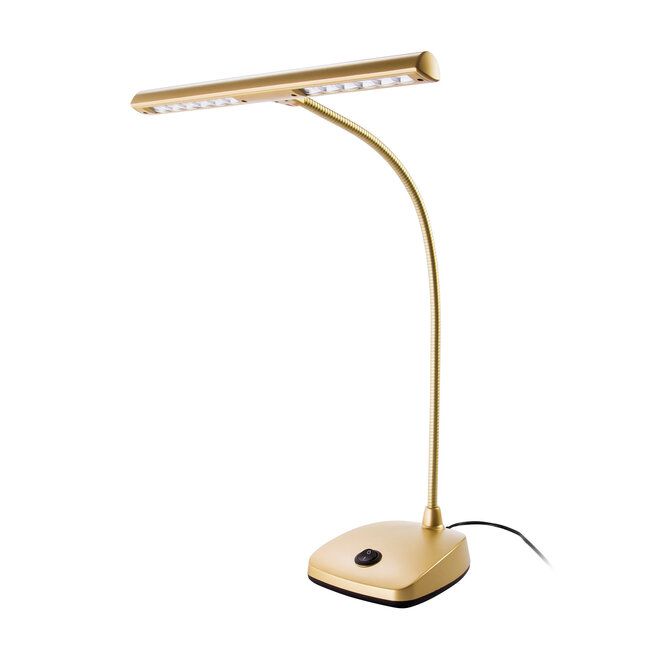 K&M 12297 LED Piano Lamp, Gold
