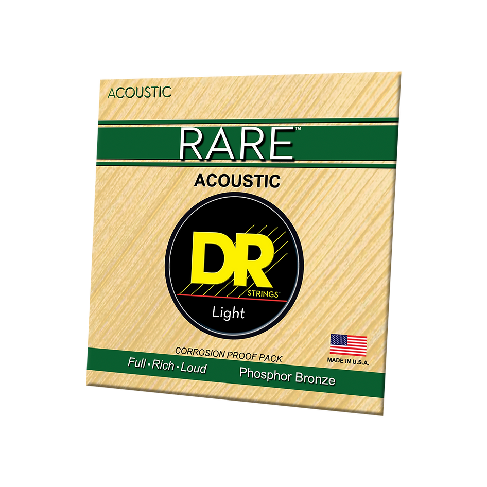 DR Rare Phosphor Bronze Acoustic Guitar Strings, 12-54 Light - Janzen ...