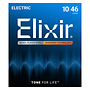 Elixir 12052 Nanoweb Nickel Plated Electric Guitar Strings, 10-46 Light