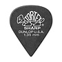 Jim Dunlop Tortex Sharp Guitar Picks, 1.35 Black (12 Pack)