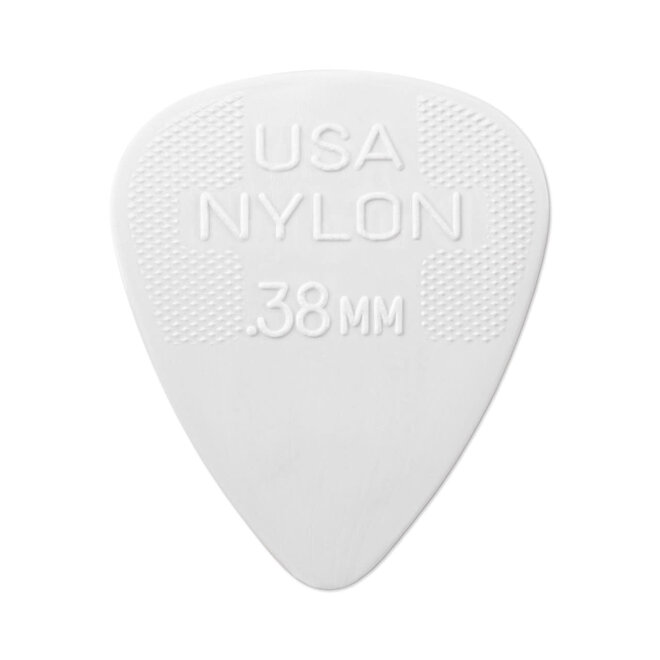 Jim Dunlop Nylon Standard Guitar Picks, .38 (12 Pack)