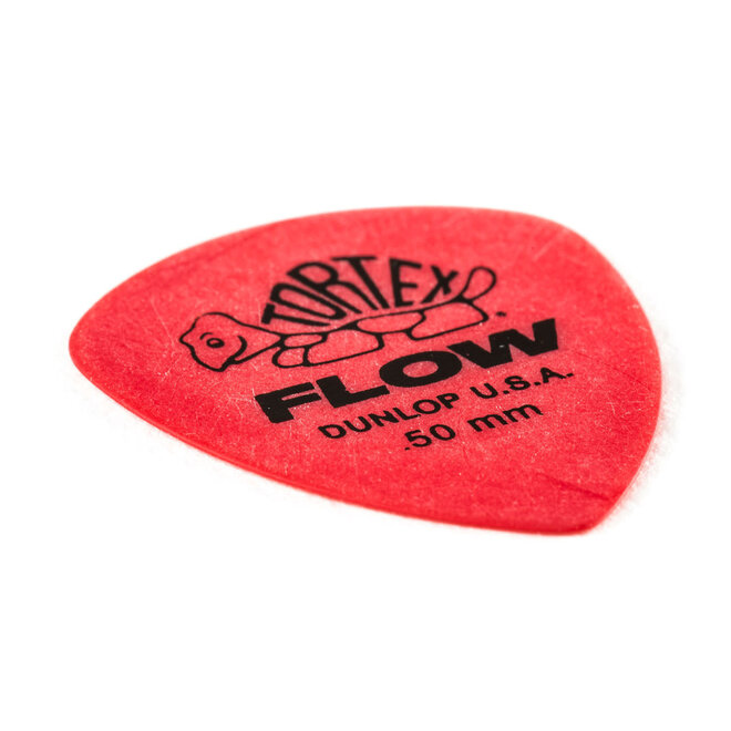 Jim Dunlop Tortex Flow Guitar Picks, .50 Red (12 Pack)