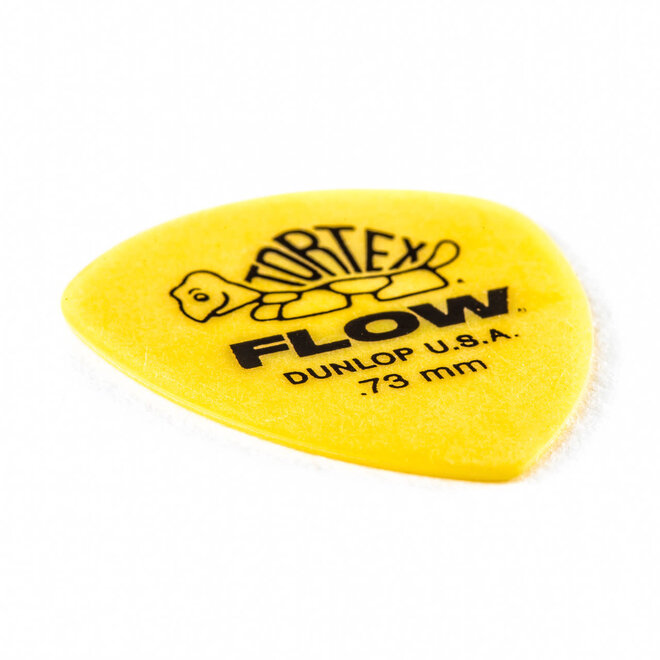 Jim Dunlop Tortex Flow Guitar Picks, .73 Yellow (12 Pack)