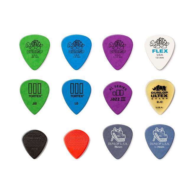 Jim Dunlop Electric Variety Guitar Pick Pack (12 Pack)