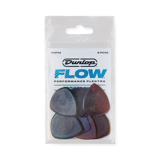 Dunlop Flow Variety Guitar Pick Pack (8 Pack)