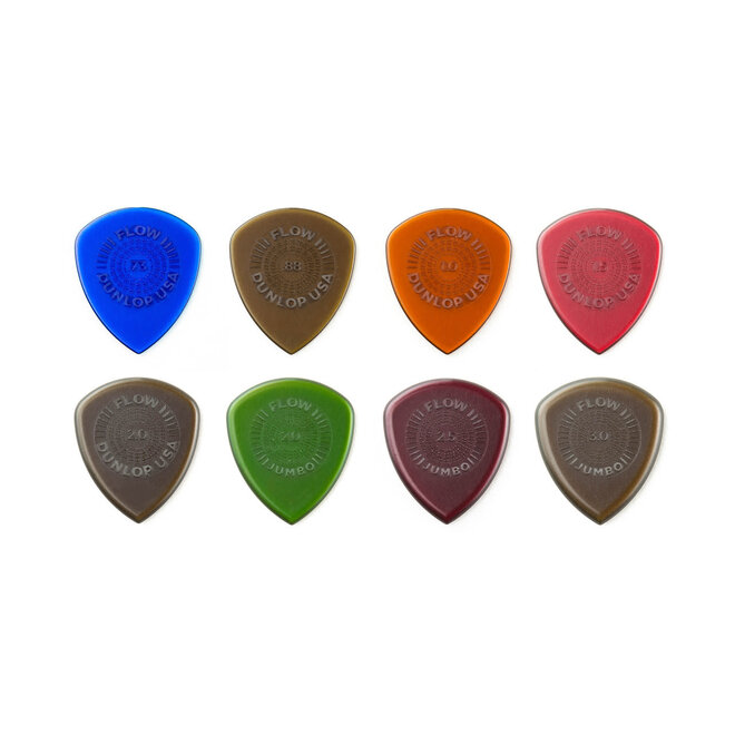 Jim Dunlop Flow Variety Guitar Pick Pack (8 Pack)