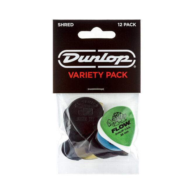 Dunlop Shred Variety Guitar Pick Pack (12 Pack)