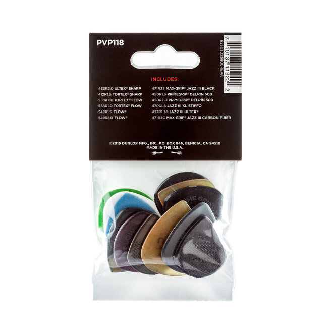 Dunlop Shred Variety Guitar Pick Pack (12 Pack)