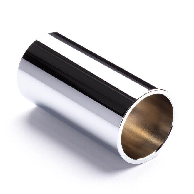 Dunlop Chromed Steel Medium Wall Short Slide, Large