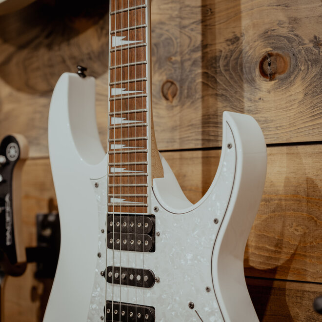 Ibanez RG350DXZ HSH Electric Guitar, Floyd Rose, White, w/Gigbag