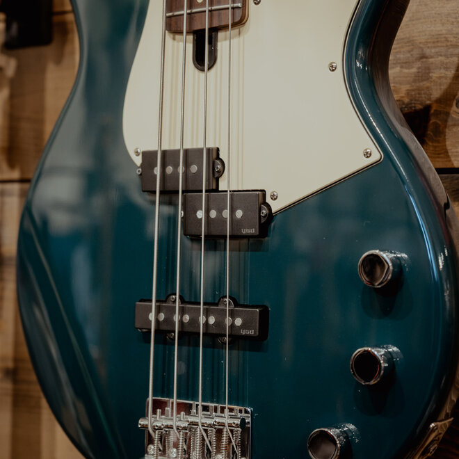 Yamaha BB434 BB 400 Series Bass Guitar, Passive, 4-String, Teal Blue