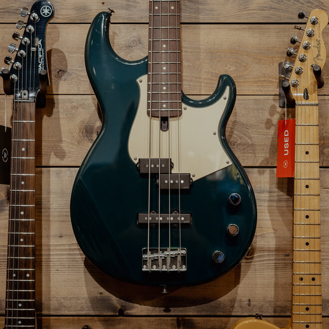 Yamaha BB434 BB 400 Series Bass Guitar, Passive, 4-String, Teal Blue