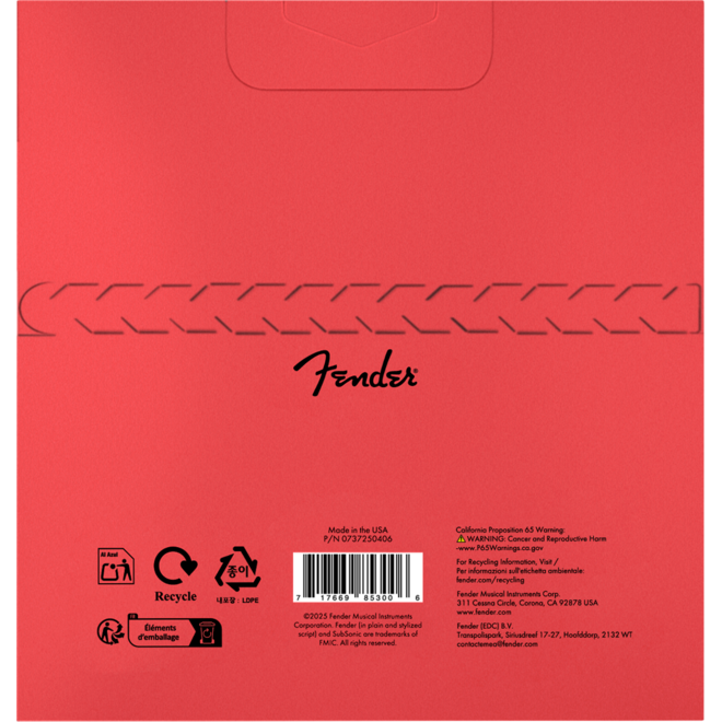 Fender SubSonic 7250 Nickel-Plated Steel Bass Guitar Strings, 45-105 Medium