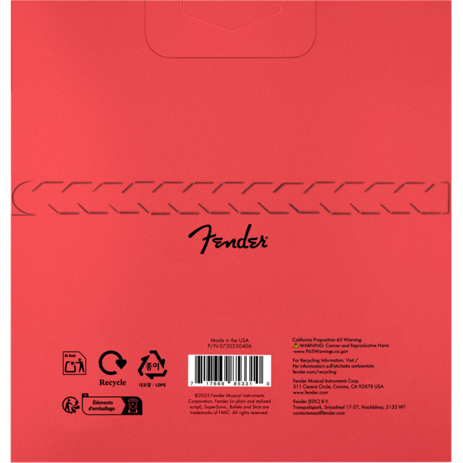 Fender SuperSonic 250 Nickel-Plated Steel Electric Guitar Strings, 10-46 Regular