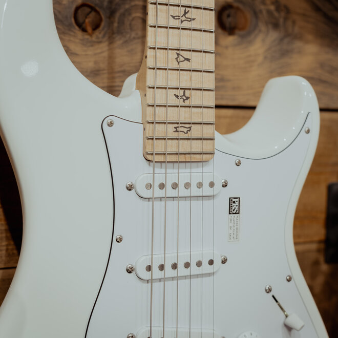 PRS Silver Sky John Mayer Signature Electric Guitar, Maple, Frost White, Gigbag