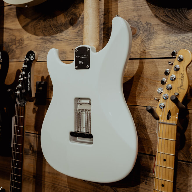PRS Silver Sky John Mayer Signature Electric Guitar, Maple, Frost White, Gigbag