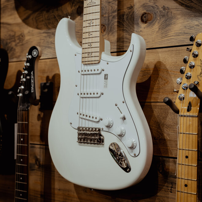 PRS Silver Sky John Mayer Signature Electric Guitar, Maple, Frost White, Gigbag