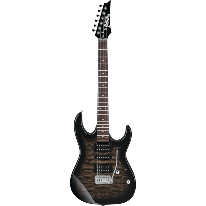 Ibanez GRX70QA RG Gio Electric Guitar, Transparent Black Sunburst