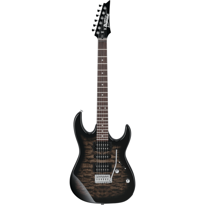 Ibanez GRX70QA RG Gio Electric Guitar, Transparent Black Sunburst