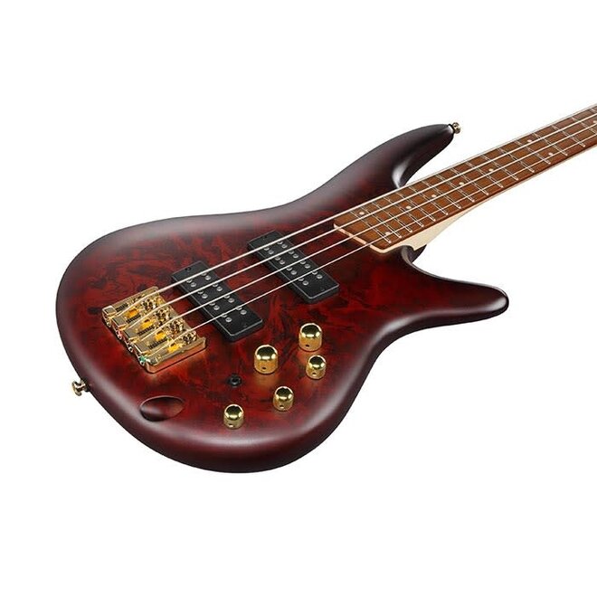 Ibanez SR300EDX SR Standard Bass Guitar, 4-String, Wine Red Frozen Matte