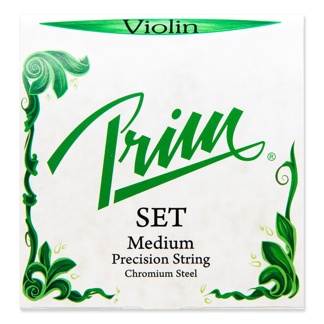 Prim Strings Chromium Steel Violin String Set, Medium, 4/4