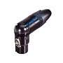 Neutrik NC3FRX Right-Angle Female XLR Connector, Black