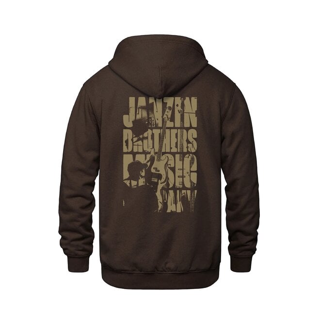 JB Music Co. Custom Vintage Hoodie, Brown