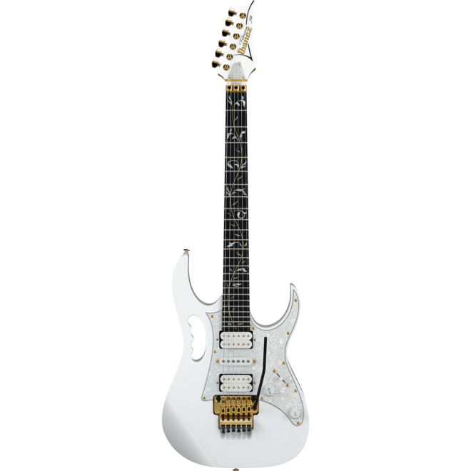 Ibanez JEM7VP Steve Vai Signature Premium Electric Guitar, White, w/Gigbag