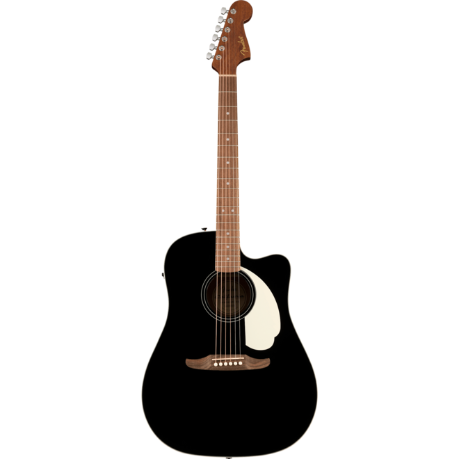 Fender California Standard Redondo Cutaway Acoustic-Electric Guitar, Spruce/Sapele, Black