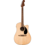 Fender California Standard Redondo Cutaway Acoustic-Electric Guitar, Spruce/Sapele, Natural