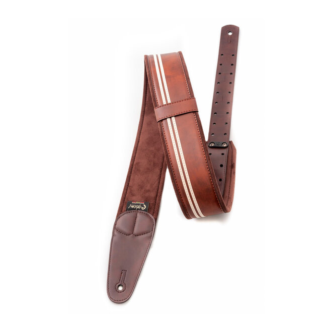 RightOn! Mojo Series Race-60 Guitar Strap, Brown
