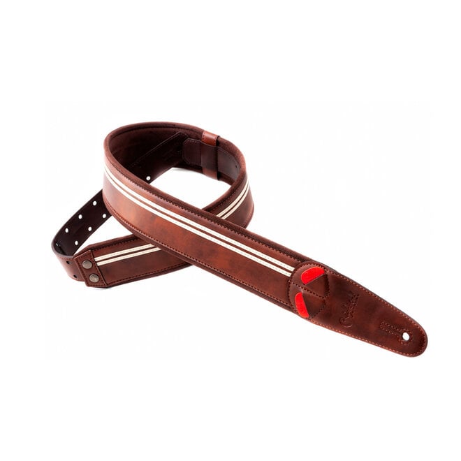 RightOn! Mojo Series Race-60 Guitar Strap, Brown