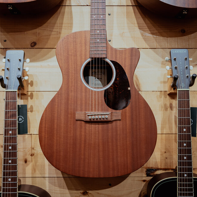 Martin GPC-X2E Grand Performance Acoustic-Electric Guitar, Sapele/Macassar HPL, w/Gigbag
