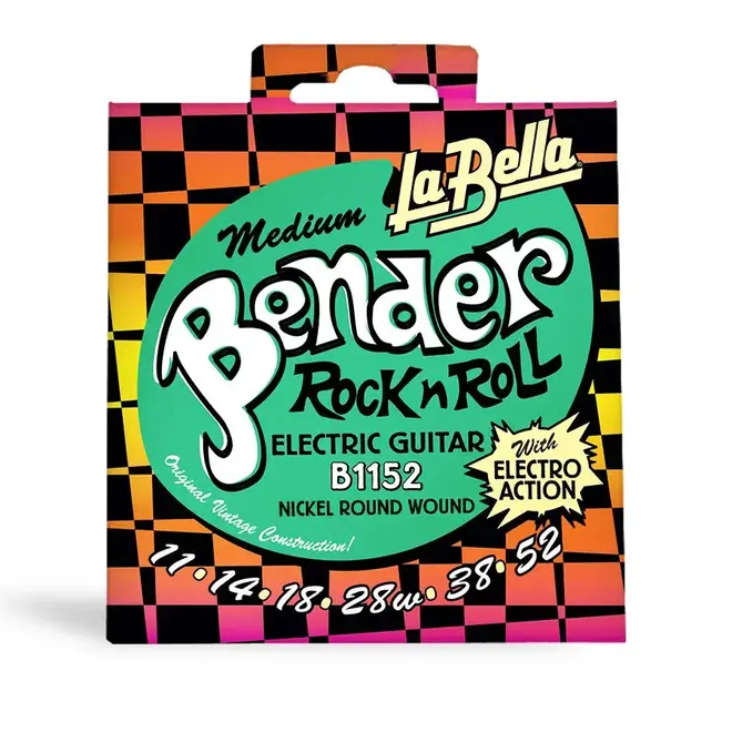 La Bella B1152 Bender Electric Guitar Strings, 11-52 Medium