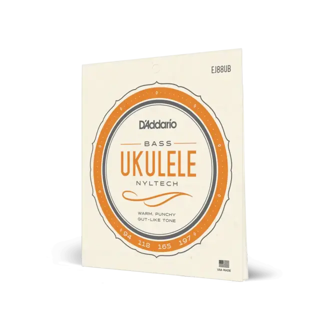 D'Addario EJ88UB Nyltech Ukulele-Bass Strings, 4-String Set