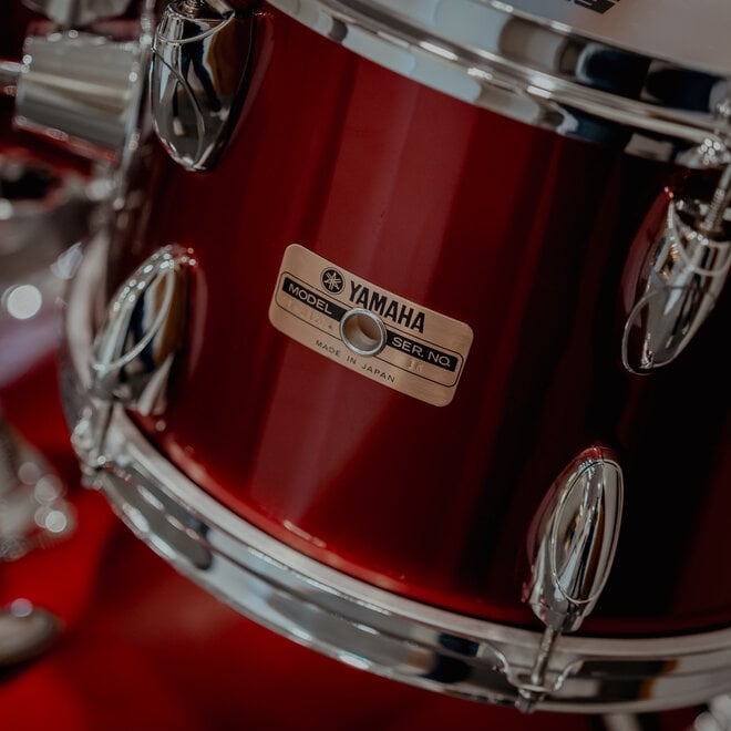 1980s Yamaha 8000 Tour Custom 4pc Shell Pack, Made in Japan, Red Wine