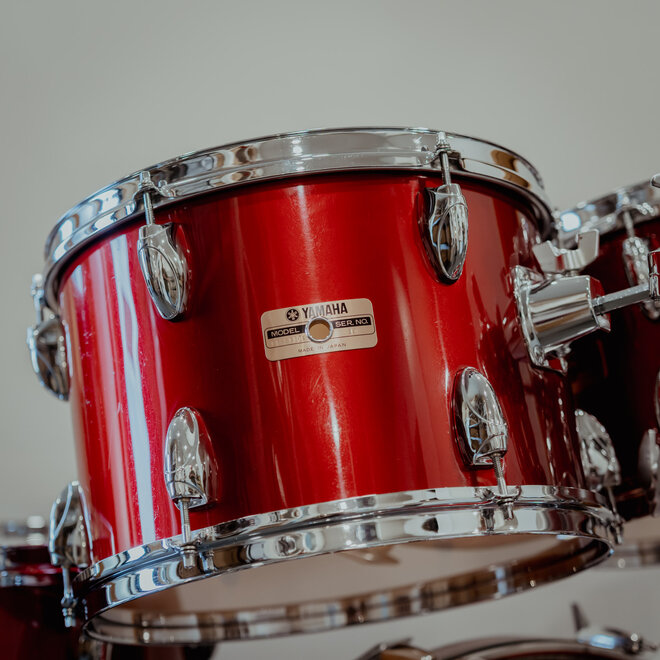 1980s Yamaha 8000 Tour Custom 4pc Shell Pack, Made in Japan, Red Wine