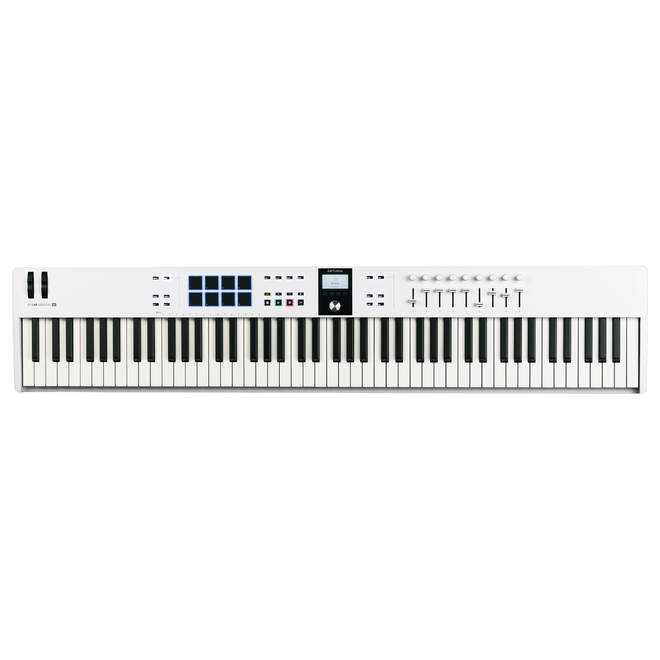 Arturia KeyLab Essential 88 mk3 Universal MIDI Keyboard Controller, White