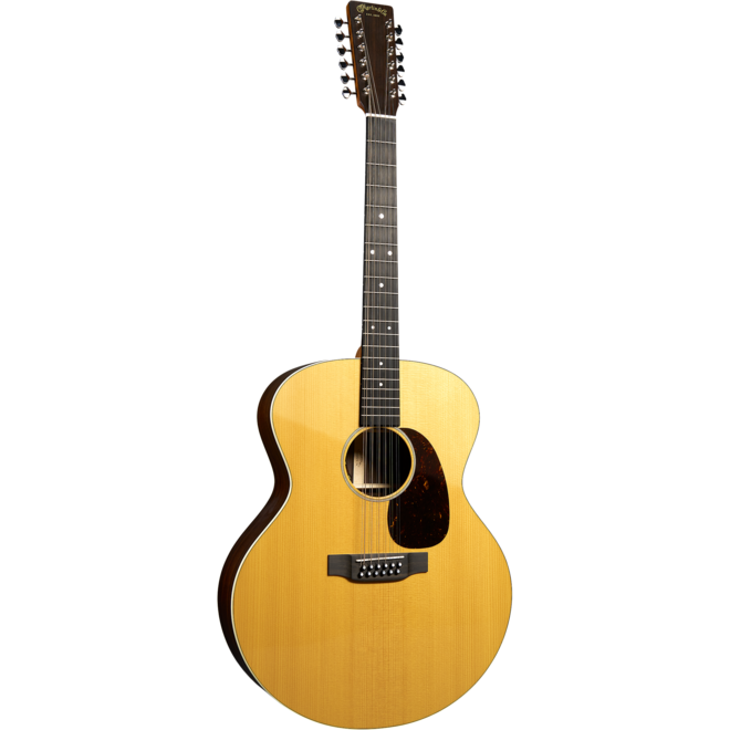 Martin Grand J-16E 12-String Jumbo Acoustic-Electric Guitar, Solid Spruce/Rosewood, w/Gigbag