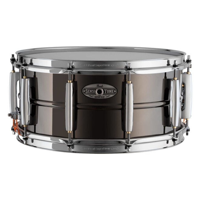 Pearl SensiTone Heritage Alloy Black Nickel-Over-Brass Snare Drum, 14 x 6.5"
